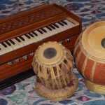 Indian Traditional Classical Musical Instruments which consists of Tabla and Harmonium